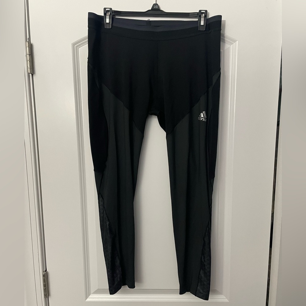 Adidas ankle length leggings multicolor black & gray